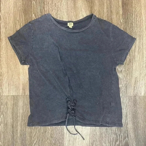 Womens True Craft Grey Tie Front Tee - L - Picture 1 of 6
